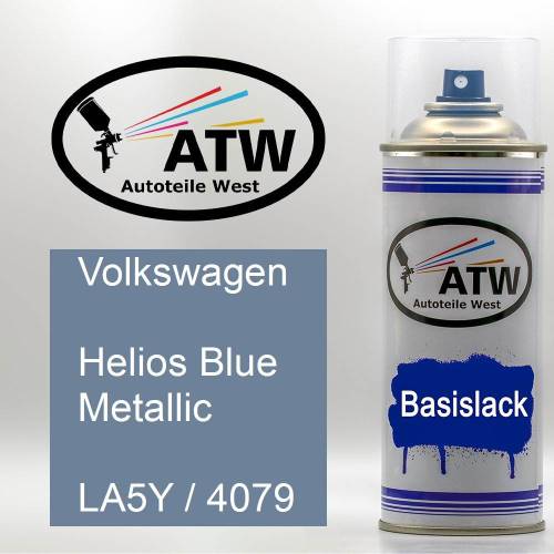 Volkswagen, Helios Blue Metallic, LA5Y / 4079: 400ml Sprühdose, von ATW Autoteile West.